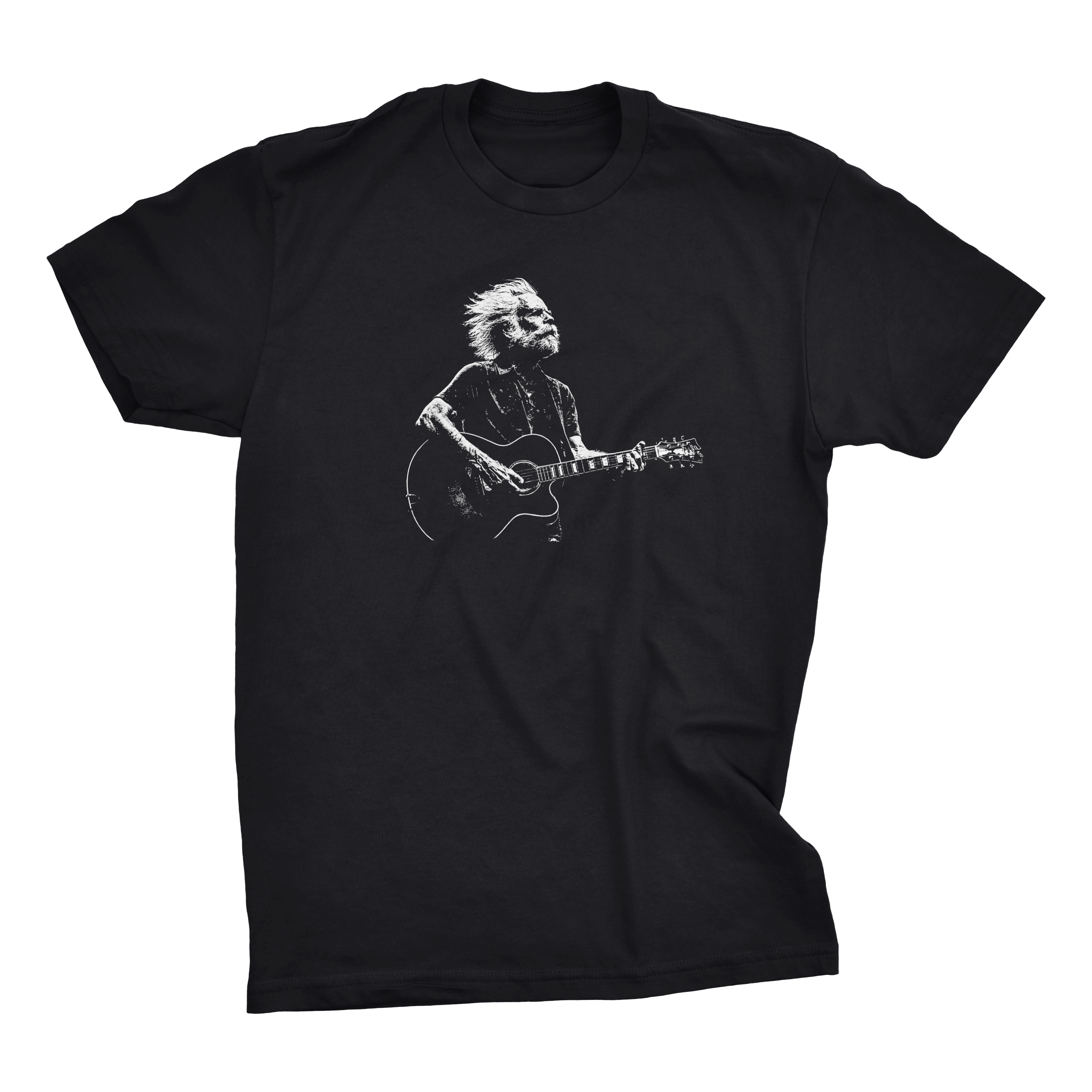 Bob Weir Silhouette Graphic T-Shirt – Front and Back print | Premium Ringspun Tee