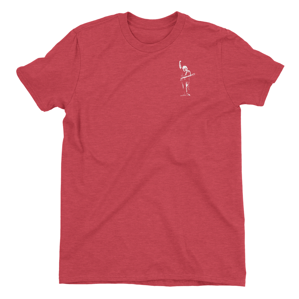 Grateful Dead inspired Jerry Garcia Tribute Left Chest t-shirt JGB
